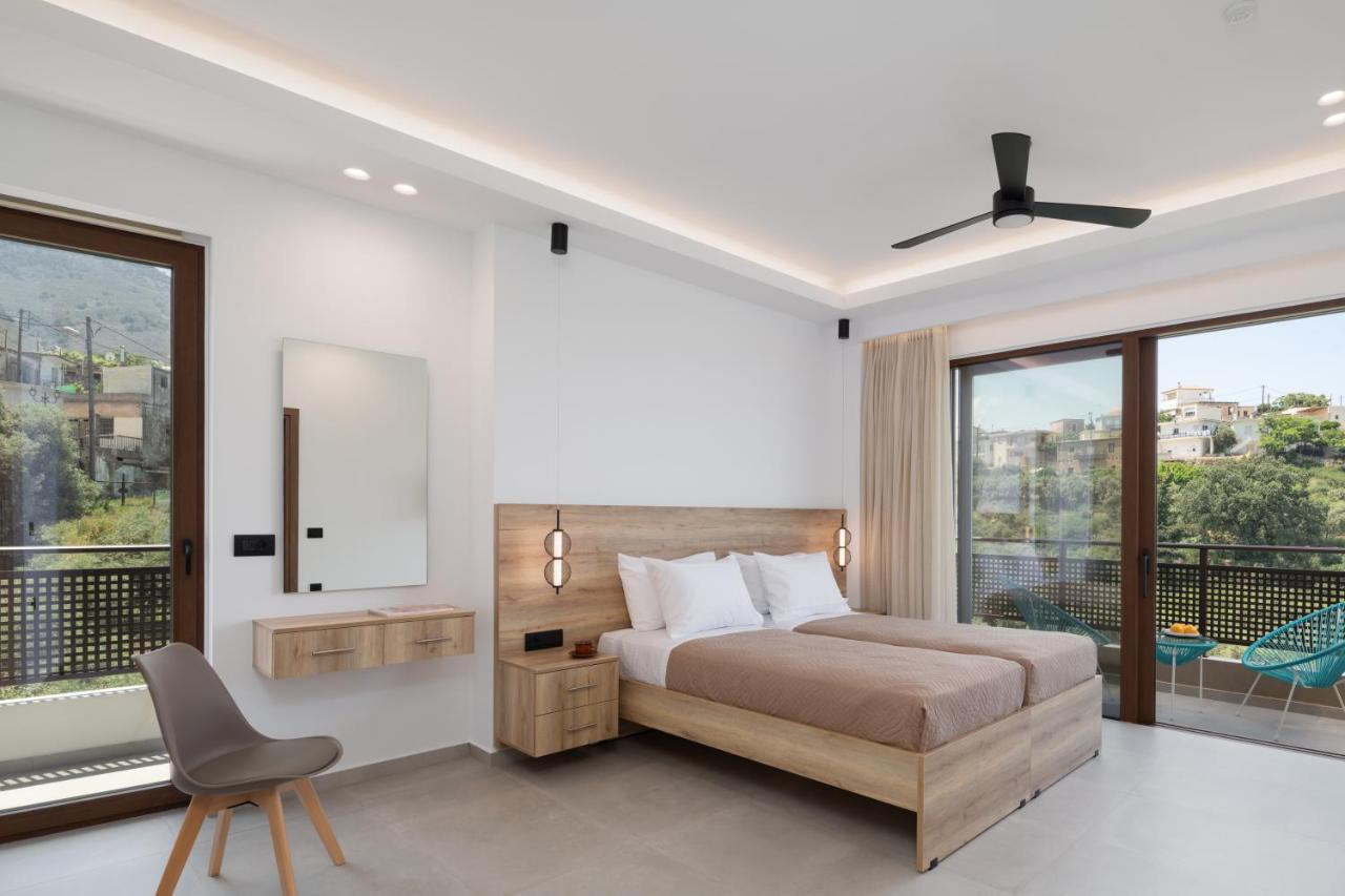 O-Cyanea Villa With Heated Pool Kournas ภายนอก รูปภาพ