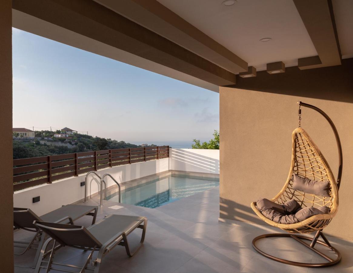 O-Cyanea Villa With Heated Pool Kournas ภายนอก รูปภาพ