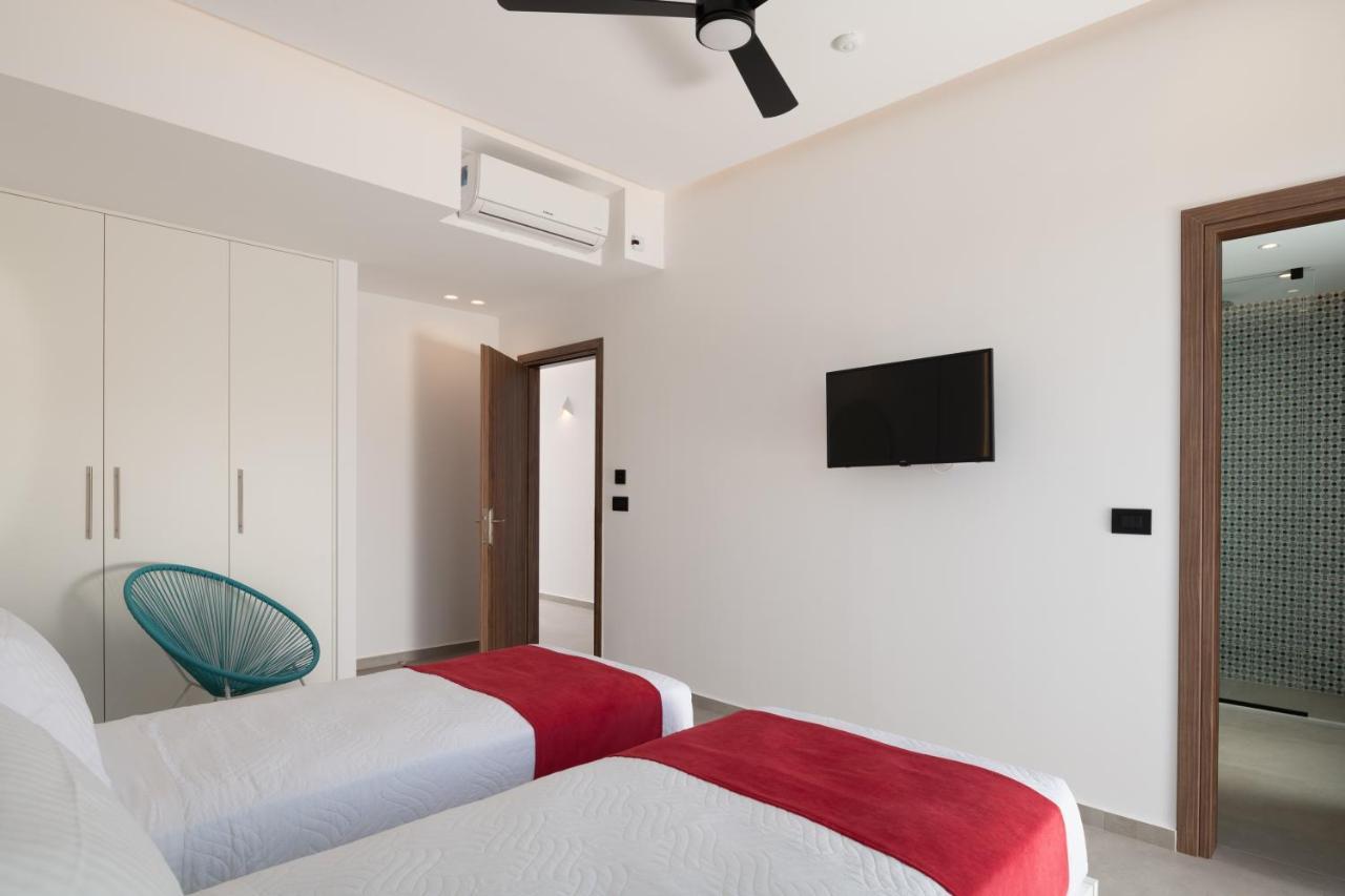 O-Cyanea Villa With Heated Pool Kournas ภายนอก รูปภาพ