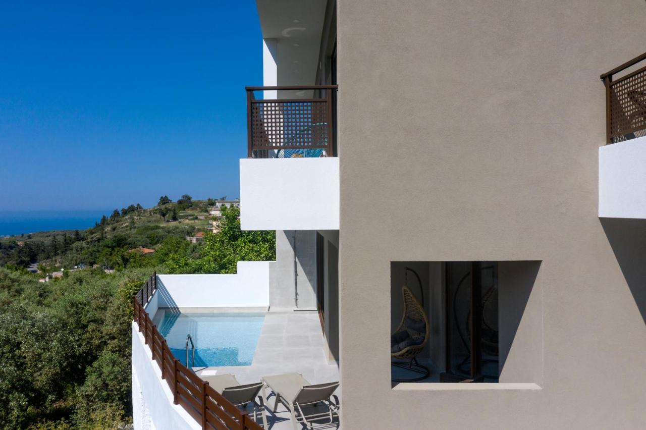 O-Cyanea Villa With Heated Pool Kournas ภายนอก รูปภาพ